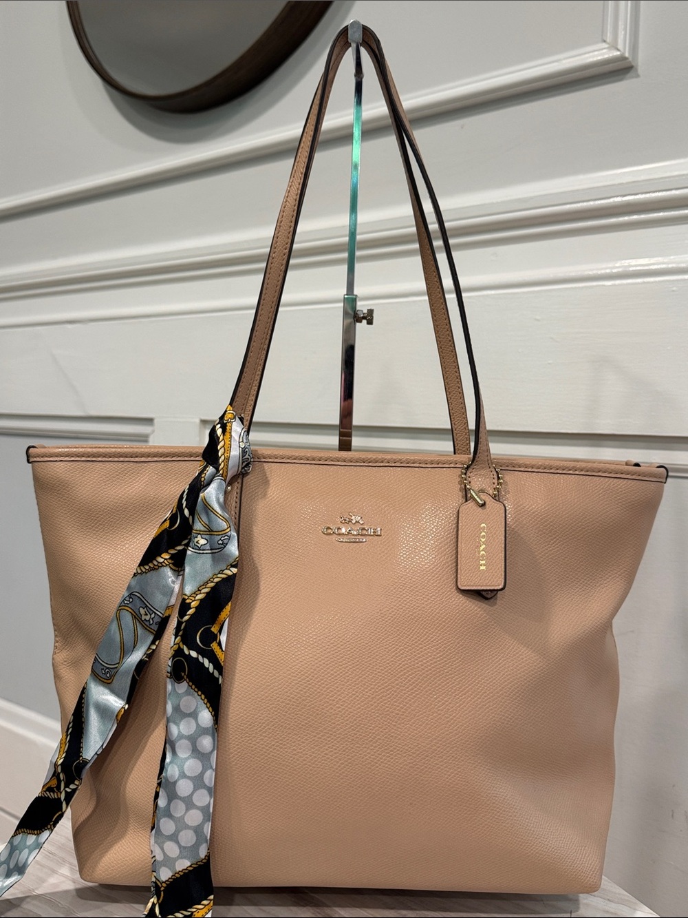 Coach Bag City Zip Tote Tan Leather Tote - Picture 4 of 17